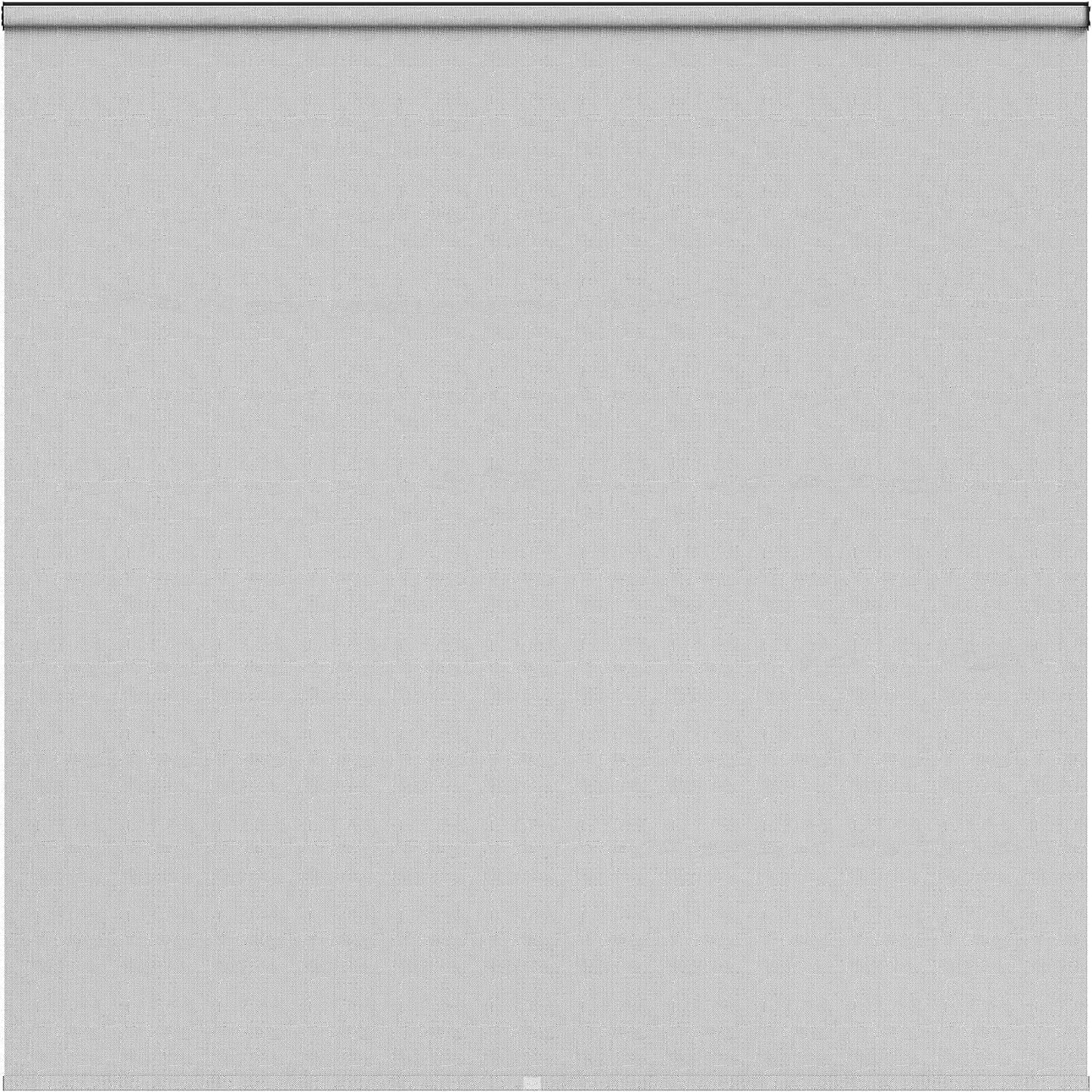 sunvivicollection Cordless Outdoor Roller Sun Shade with Pole£¬8'Wx8'H 420GSM 95% Blockout Waterproof Outdoor Blinds Roll Up for Gazebo Porch, Deck, Pergola,Grey