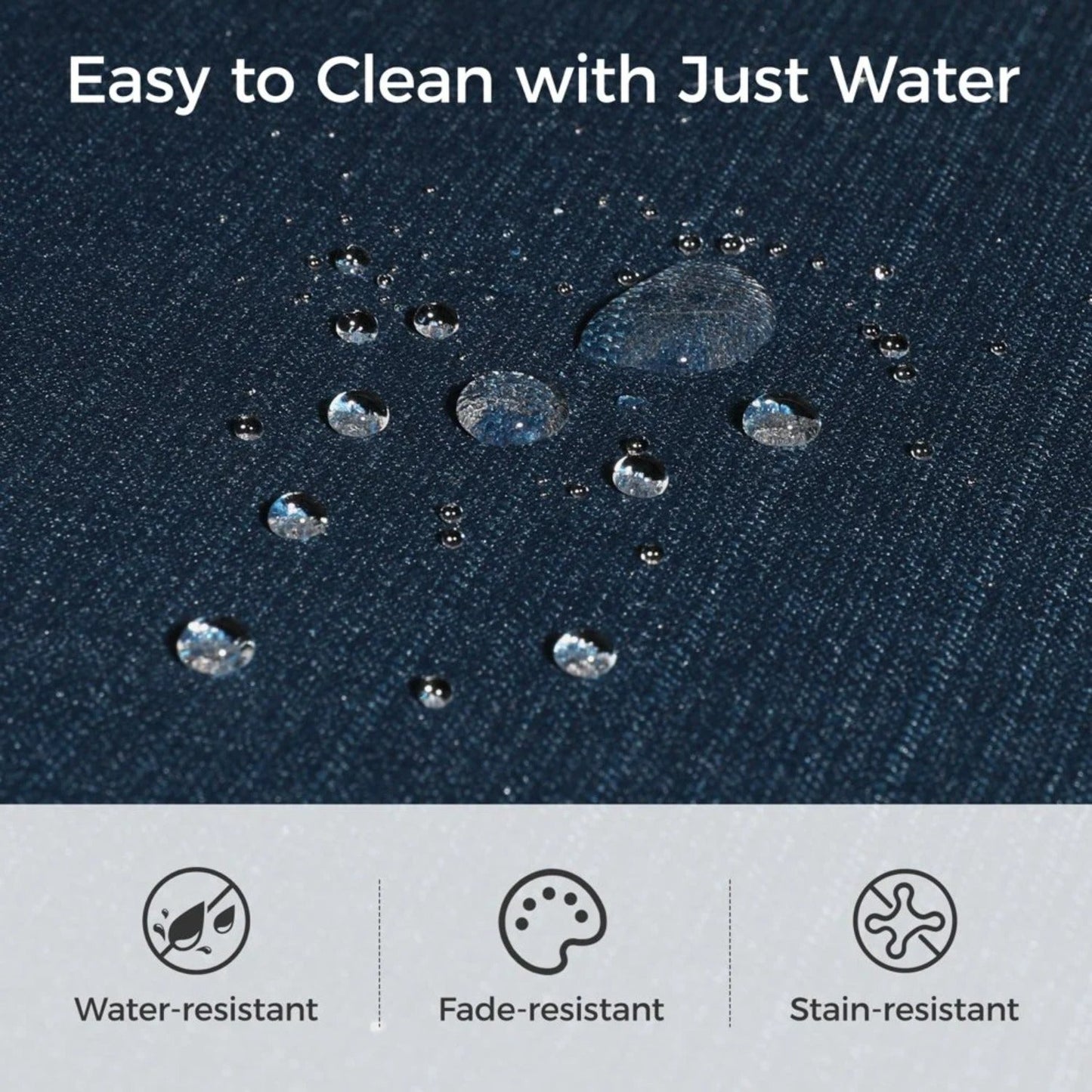 4 Pieces Patio Furniture Set, All Weather PE Wicker Rattan Outdoor Furniture with Coffee Table, Outdoor Sectional Sofa for Lawn Backyard Poolside Porch Garden, Blue