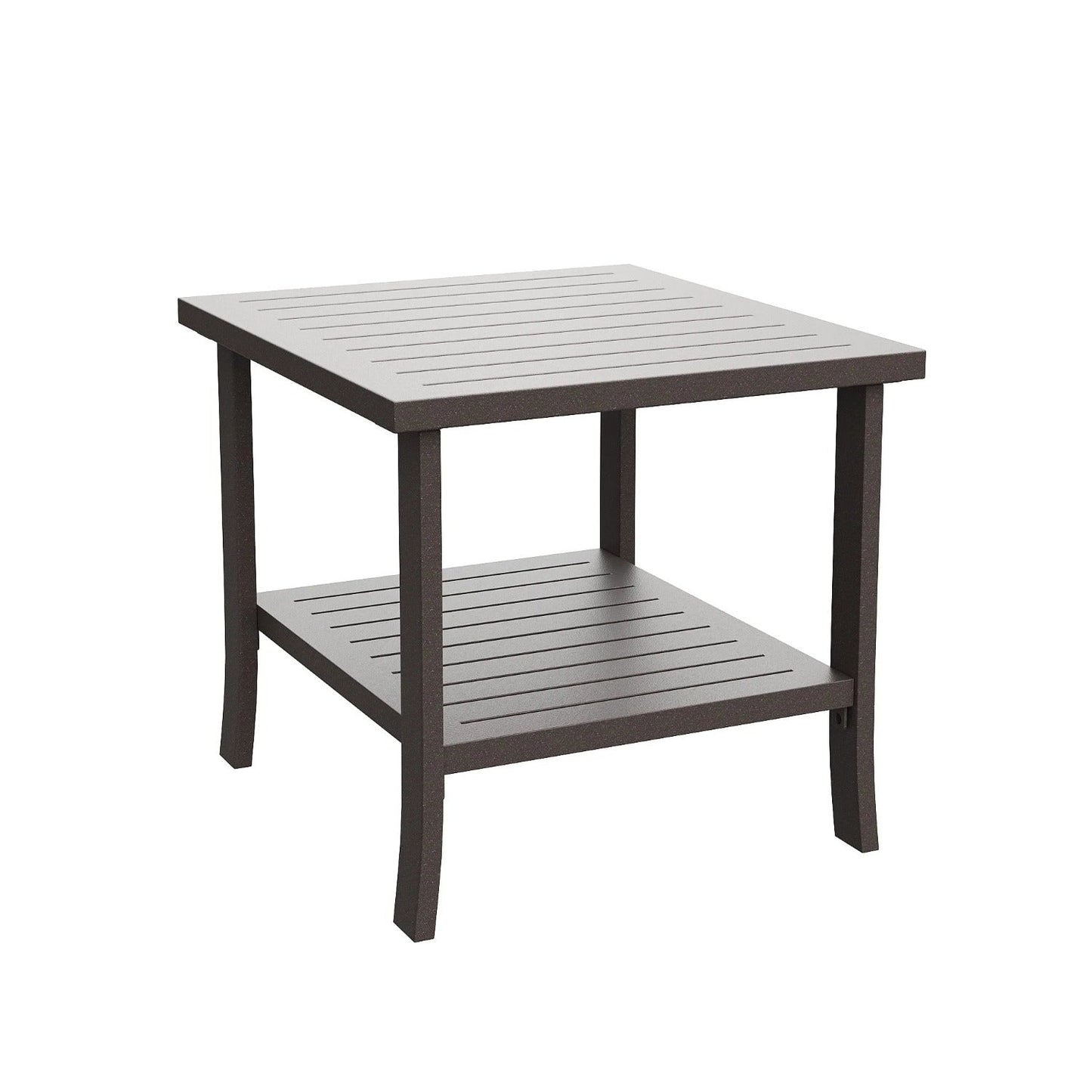 sunvivicollection Outdoor Side Table, All-Weather Wood Rectangular Patio Side Table Patio Tables for Porch Backyard Garden, Coffee