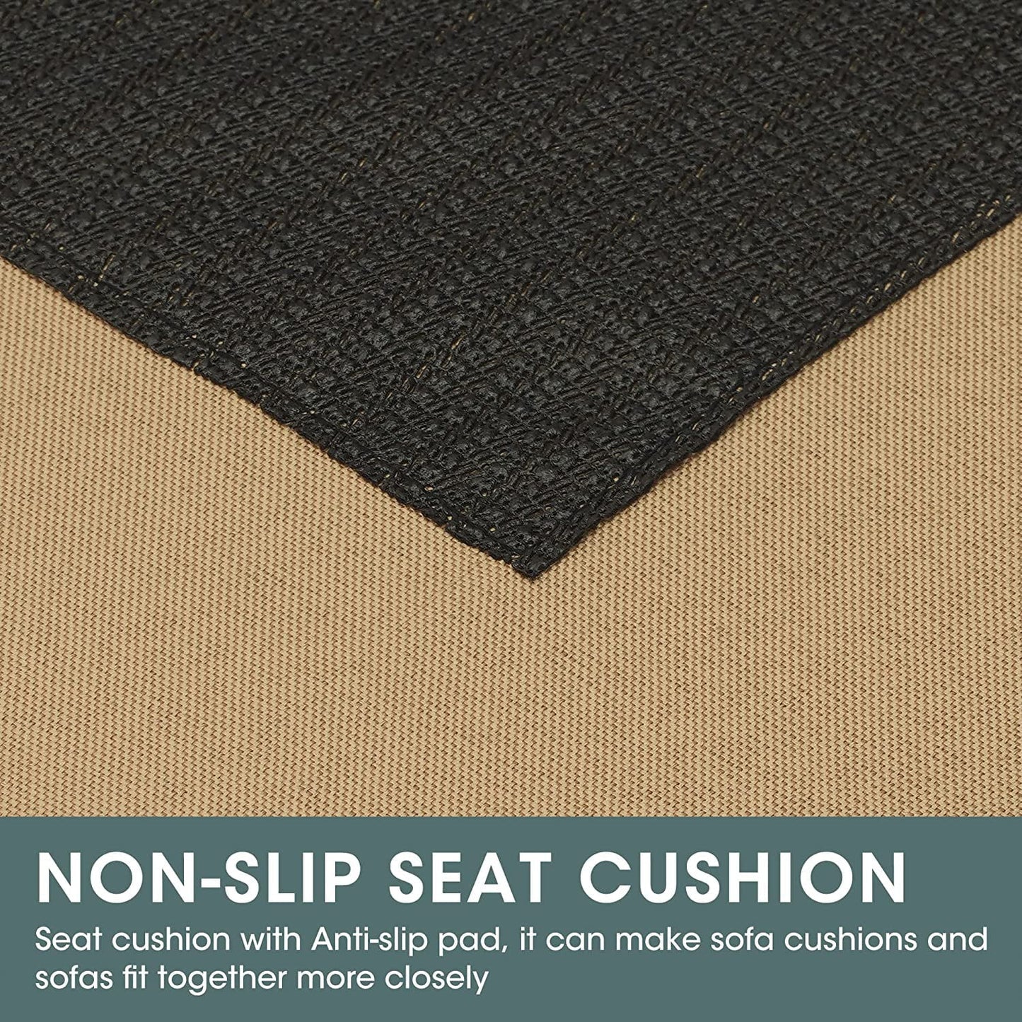 sunvivicollection Patio Furniture Set with Cushions, PE Wicker Outdoor Conversation Set Outdoor Sectional Sofa for Garden, Beach, Balcony and Poolside, Aluminum Frame