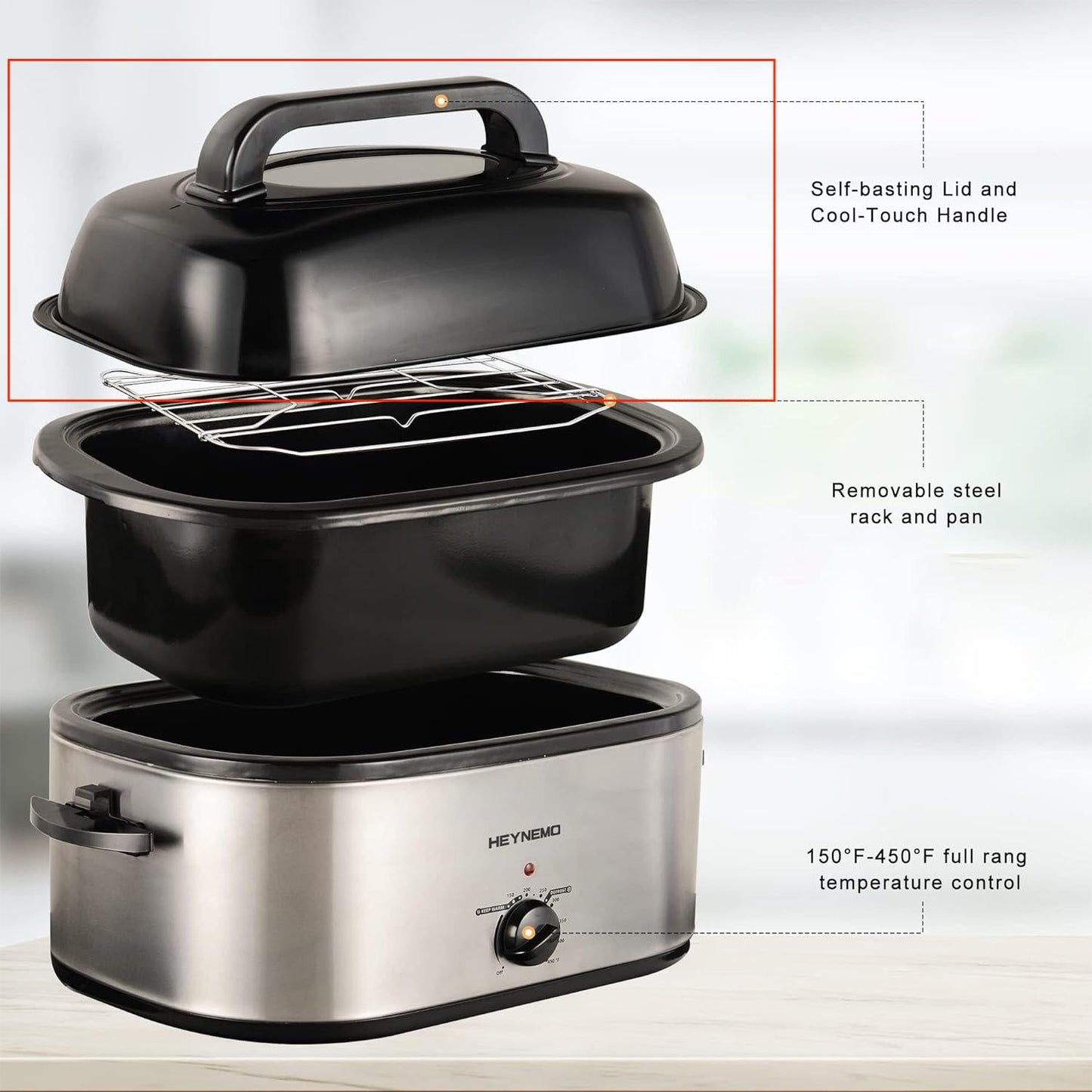 Sunvivi Electric Roaster Lid
