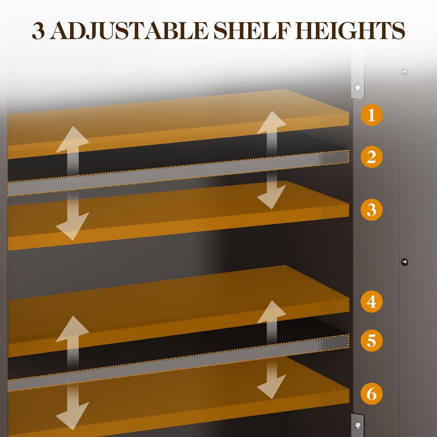 Superjoe Bathroom Medicine Cabinet with Mirror, Vanity Wall Mounted Storage Cabinet with Adjustable Shelves and Towel Bar, Hanging Wall Cabinet for Bathroom, Laundry, Living Room, Brown